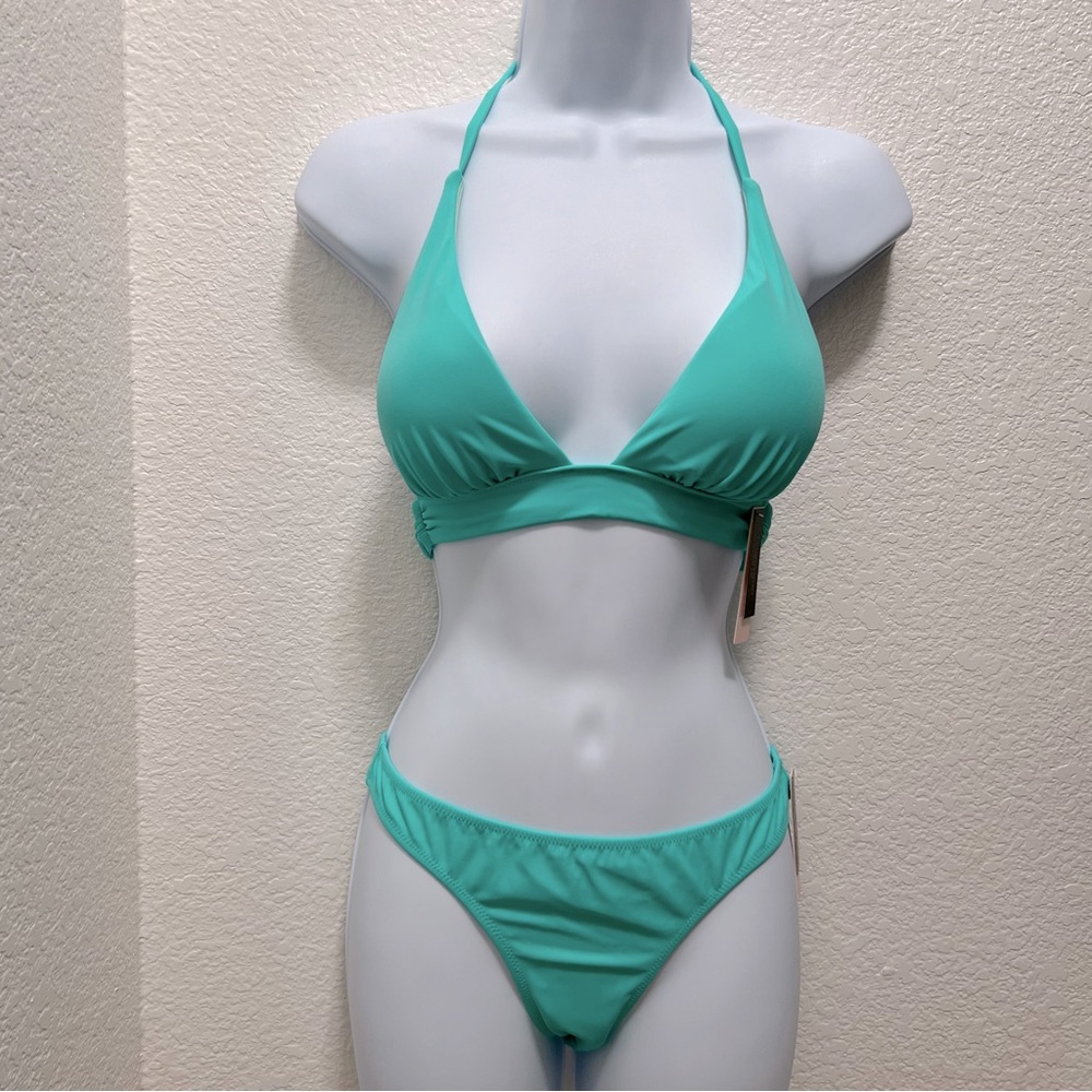 Brand new with tag, push up , Victoria secrets, teal, top XS, bottom S